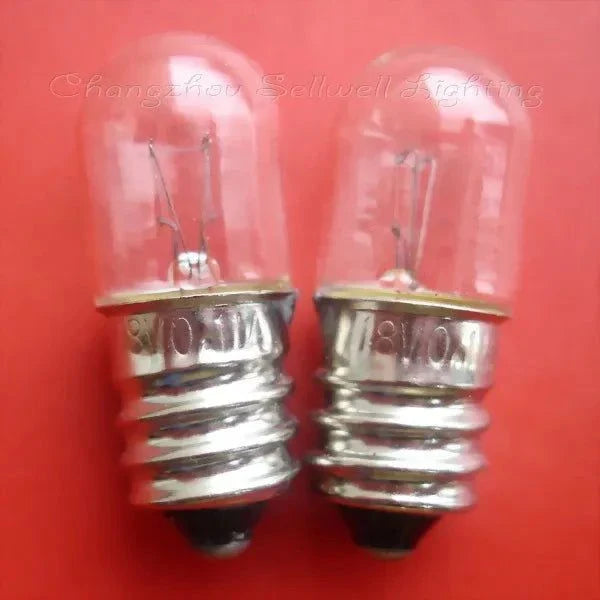 10pcs miniature bulbs E12 base 18V 0.11A 13mm diameter 33mm length clear glass bulbs