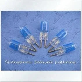 JC12V 35W G5.3 clear blue halogen bulbs set of 10 with long life and white luminescence