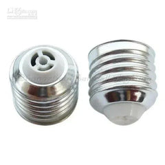 Aluminum E27 lamp holder socket for soldering, silver metal finish