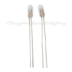 10pcs miniature light bulbs 6.5v 70ma 3x7mm with long metal leads