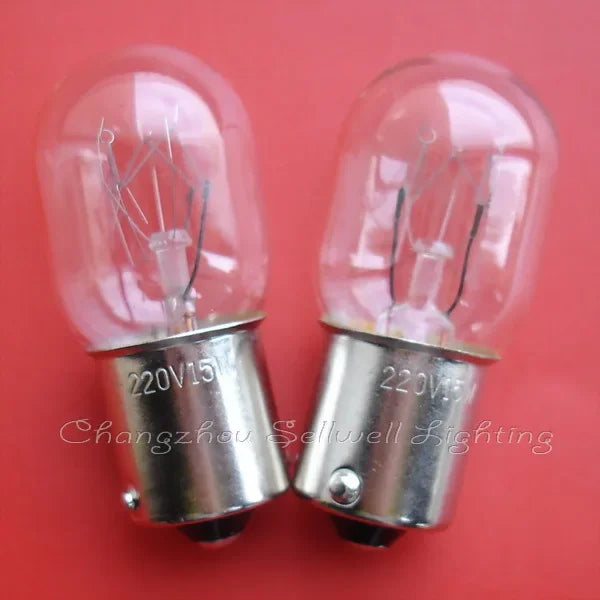 10pcs Miniature lamp 220v 15w ba15s 20x45 A709 NEW Indicator bulb pilot light indicator lamp