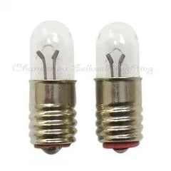 Set of 10 miniature bulbs 2.5v 0.3a E5 base, 5mm diameter, 15mm length for lighting use