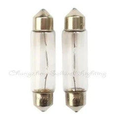 Pair of auto lamp bulbs 12v 18w 11x42.5mm compact size