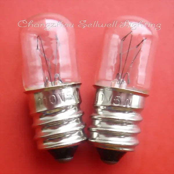 مصباح مصغر 110 فولت 5 واط E12 T13x34 A106 إضاءة Sellwell جديدة