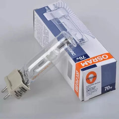 OSRAM Metal Halide HIT-T G12 70W quartz track spotlight bulb with G12 base and 5800 lumens luminous flux