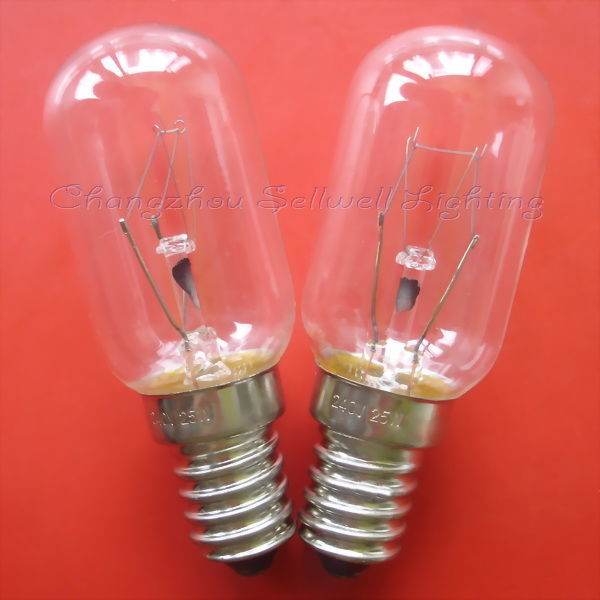 Two E14 transparent spiral old screw indicator bulbs on red background