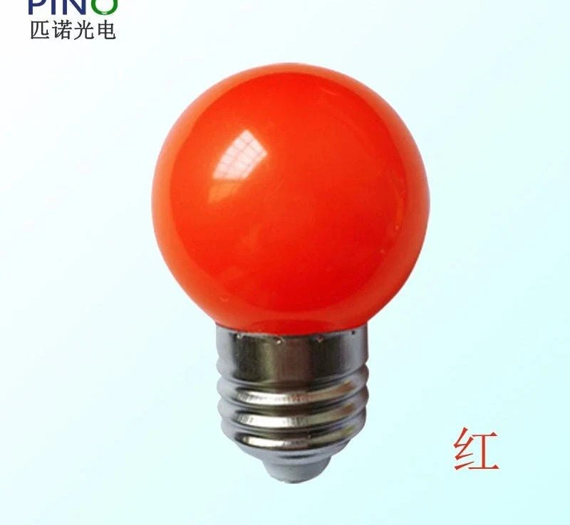 LED color household E27 220v screw red light yellow blue orange lantern advertising horse racing energy-saving lighting fill light live broadcast light