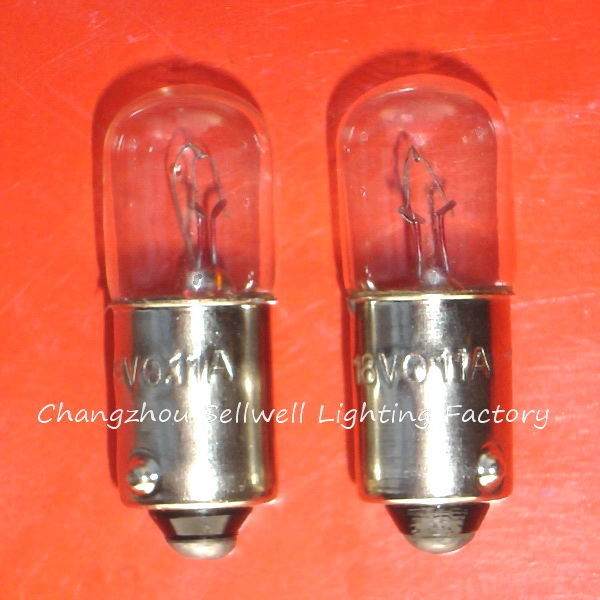 Two small Ba9s lamp holders bulbs on an orange background for educational signal instruments, suitable for 6v to 220v use.