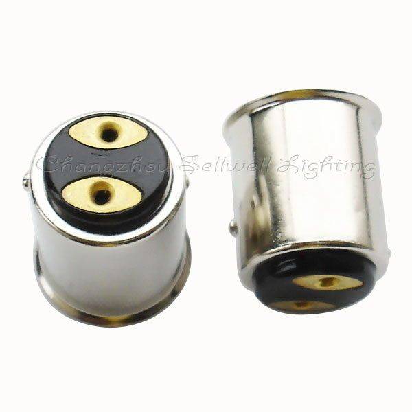10 pcs MS4 BA7S BA9S bayonet screw light bulb adapters in metal casing