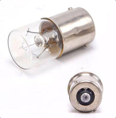 24V5W indicator light bulb Ba15s single contact with clear glass and metal base