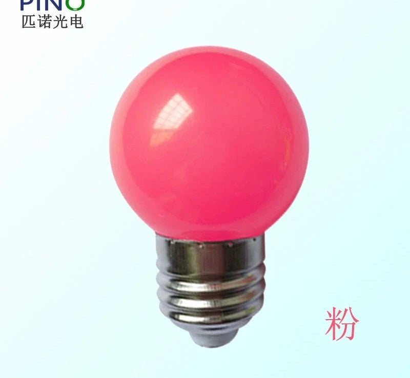 LED color household E27 220v screw red light yellow blue orange lantern advertising horse racing energy-saving lighting fill light live broadcast light